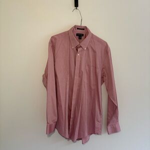 Lands' End Supima No Iron Men's Button-Down Dress Shirt Tailored Fit